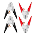 Miniatyrbillede 1 af 5: Startkabels Klemmer Kraftige 4 Stk, Batteriklemmer Startkabelender 15 cm Batterioplader Klemmer Alligatorklemmer