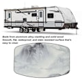 Miniatyrbilde 4 av 5: RV Rektangulær Bordplate 24x15.2 tommer Massivt Tre Spisebord Bordplatepanel for RV Bobil Dekk Pontong Terrasse Matt Maling