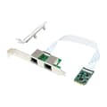 Gigabit Ethernet Server Adapter M.2 B+M Dubbelport Gigabit Server NIC 10/100/1000Mbps Ethernet NIC för PC