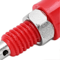 Miniatyrbillede 3 af 5: 10 stk. 2 mm Banan Hun Jack Stik Adapter Panel Mini Bindingsstolpe til Elektronisk Instrument Rød
