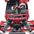 Pikkukuva 5 / 5: RC-auton päivitys etu- ja takajousituksen kiinnikkeet SCY 1/18 18101 18102 RC Crawler -auton päivitysosille, punainen