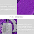 Miniatyrbillede 5 af 5: Julemotions Pedalmaskine Mini Cykel Pedal Træner Fitness Foldbar Pedal Træner Under Bord Fod Pe purple