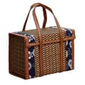 Fruktkorg Bambuvävd Bärbar Enkel Handhållen Picknick Matbehållare Vikbara Snacksbehållare Barn 36x18x25cm, B