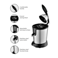 Miniatyrbilde 4 av 5: Elektrisk Juicer 800W Komfortabelt Håndtak Rustfritt Stål Elektrisk Juicer for Appelsiner Sitroner Lime Grapefrukt