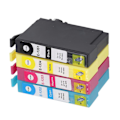 Miniatyrbillede 5 af 5: 4 stk. blækpatroner Sort Cyan Magenta Gul Glat Nøjagtig Klar Anti Fade Printer Blækpatron til Stylus T1351 T1332 T1333 T1334