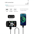 Miniatyrbild 3 av 5: Ebike Display för KT TF01U 24V 36V 48V Intelligent Färgstark LCD Mätare Vattentät Anslutning Elektrisk Cykelmätare