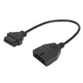 Bil Diagnostikverktyg OBD2 Kontakt Adapter för 12 Pin till OBD2 16 Pin Kabel Auto Scanner Adapter