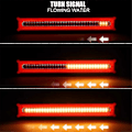 Pikkukuva 2 / 5: Suorakulmainen LED-takavalo jarruvalolla, takapuskurin virtaava suuntavilkku DRL lava-autoihin, puoliperävaunuihin ja matkailuautoihin