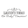 Pikkukuva 1 / 5: Laundry Today -kirjain irrotettava itseliimautuva seinätarra seinämaalaus huoneen sisustus