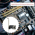 Miniatyrbillede 1 af 5: PCI-E Netværkskort 1000Mbps Gigabit Ethernet PCI Express 10/100/1000M RJ45 LAN Adapter Konverter til Desktop PC