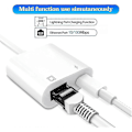 Miniatyrbild 3 av 5: Lightning till Ethernet-adapter, kompatibel 2-i-1 Ethernet LAN-nätverksadapter med laddningsport