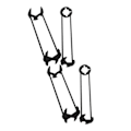 Miniatyrbilde 2 av 5: Rørleggertang, Kranverktøy, Universal Rørleggertang for Vask, Kranverktøy for Små Rom, 4 stk