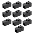 Miniatyrbillede 2 af 5: 10 stk. Ethernet-kabelstik ABS Stabil Transmission RJ45-kabelforlænger til netværkskommunikation