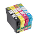 Miniatyrbillede 5 af 5: 4 stk. blækpatroner Sort Cyan Magenta Gul Glat Nøjagtig Klar Anti Fade Printer Blækpatron til Stylus T1381 T1332 T1333 T1334
