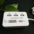 Miniatyrbild 4 av 5: USB 2.0 Hub 3 Portar med USB-Kortläsare Hub 2.0 480Mbps Combo för MS/M2/SD/MMC/TF för PC Laptop