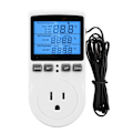 Miniatyrbillede 3 af 5: Smart Termostat Digital Temperaturregulator Stikkontakt Timer med Blåt Baggrundslys til Hjemmebrygning Fermentering Drivhus