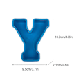 Miniatyrbillede 3 af 3: Alphabet Kagebageform Engelsk Bogstav Silikoneform 3d Alfabet Bogstav Y
