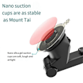 Miniatyrbilde 2 av 5: 5 stk. Bil Teleskopisk Lang Arm Stativ Kule Sugekopp Base Telefonholder for OBDPEAK T20 og T30 Bil DVR Kamera