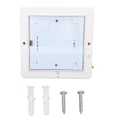 Miniatyrbillede 2 af 5: 8x8 tommer DC 12?24V Firkantet RV Kabine Loftlampe 9W LED Indvendig Loft Taglys Kabinelampe til Bil Trailer Camper Marine Både Varmt Hvidt Lys 270