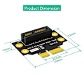 Miniatyrbillede 4 af 5: PCI-E 1X 3.0 90 Graders Omvendt Han til Hun Riserkort til 2U Server (Installationsretning mod CPU)