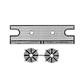Pikkukuva 3 / 5: CNC Metallinen Etusäleikkösarja 1:10 Mittakaava Trx4 Bronco Ajoneuvotarvike Hopea black