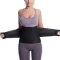 Postpartum Mavebælte - Kejsersnit Mavebinder Wrap Abdominal Binder Til Genoptræning Efter Operation - Girdle Til Maveplastik Black XX-Large