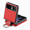 Pikkukuva 3 / 5: Litsi-kuvioinen nahkainen puhelinkotelo Motorola Razr 40:lle Red