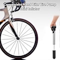 Miniatyrbillede 3 af 5: Cykelpumpe Højtryk Stærk Lufttæthed Skridsikker Oppustelig Aluminium Mountain Road Cykeldæk Pumper Cykeltilbehør