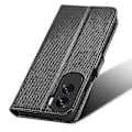 Miniatyrbilde 5 av 5: Wallet Flip Cover-deksel for Honor 90 Lite 5G / X50i 5G PU-lær Diamanttekstur Stativ Støtsikker Black