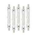Miniatyrbillede 1 af 5: 5/10 Pak R7s 118mm 300w 230v, r7s Halogen Lineær Pære, Dæmpbar Halogen Lampe Til Byggearbejde 5PCS