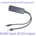 Miniatyrbilde 4 av 5: Gigabit Mini PoE Splitter 10/100/1000Mbps POE Splitter DC Utgang 12V Power over Ethernet IEEE 802.3af for IP Kamera Svart
