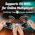 Miniatyrbillede 1 af 5: RG35XX H Retro Spillekonsol 64G+Taske H700 Retro Videoafspiller Understøtter Trådløs/Kablet Controller 5G WIFI HD TV Output C