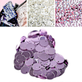 Pikkukuva 5 / 5: 300 KPL PVC Askartelu Paljetit Litteät Pyöreät Paljetit DIY Koristeluun Vaatteiden Kirjontaan Purple Pink