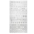 4 st Universal BGA-stencil för MTK CPU RAM PM Power IC Reball Pin Direkt Värmemall