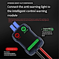 Miniatyrbillede 5 af 5: Bil Jumpstarter Booster Kabel Klips Nød Bilbatteri Intelligent Alligatorklemmer Rød-Sorte Klips til 12V JumpStarter