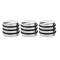 3 st O-ring volymkontrollratt med kupol för gitarr- och basdelar GD111 (Silver)