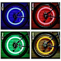 Miniatyrbillede 3 af 3: 2 stk. Cykel LED Lys Dækventil Hætte Lommelygte Auto Bil Motorcykel Dækluft 2PCS Red