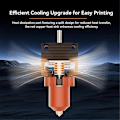 Miniatyrbild 5 av 5: 3D-skrivartillbehör -10 3 Hotend Kit 24V 40W Extruder Munstycke 0,4mm