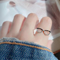 Miniatyrbilde 5 av 5: Dame Ringer Glatt Åpning Jenter Justerbar Brilleform Fingerring for Daglig Bruk