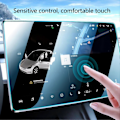 Miniatyrbillede 4 af 5: Center Control Skærm Beskyttelsesglas Glat Berøringsfølsom Respons Udskiftning Til Tesla Model 3 Y Blåt Lys