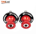 Miniatyrbilde 1 av 4: For Suzuki Sv650 / S Sv 650 S 1999-2023 Motorsykkel Svingarmsspoler Slider Svingarm Stativ Skruer 2003 2004 2005 2006 2007 2008 Red