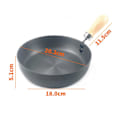 Miniatyrbillede 4 af 4: Stegepande med non-stick belægning og enkelt håndtag, aluminiumslegering, til induktionskomfur og gaskomfur, 20 cm / 7,9 tommer