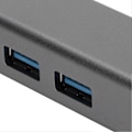 Pikkukuva 5 / 5: USB3.0 Hub 5Gbps Plug and Play 4 Port Alumiiniseos USB C - RJ45 -sovitin Windowsille, Linuxille ja OS X:lle, hopeanharmaa