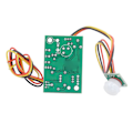 Miniatyrbild 3 av 5: DC 12V PIR Människorörelsesensor Modul Reläutgång Delad Typ Pyroelektrisk Infraröd Avkänningsbrytare Modul TAD?758