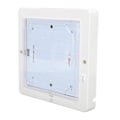 Miniatyrbillede 4 af 5: 8x8 tommer DC 12?24V Firkantet RV Kabine Loftlampe 9W LED Indvendig Loft Taglys Kabinelampe til Bil Trailer Camper Marine Både Varmt Hvidt Lys 270