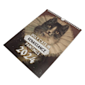 Miniatyrbillede 2 af 5: 2024 Vægkalender Søde Grimme Katte Forskellige Billeder Sikkert Holdbart Papir Kattekalender til Familie Kontor Dekoration