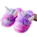 Miniatyrbild 5 av 5: Varma Vintertofflor Plysch Regnbågs Enhörning Tofflor Barn Style 6 Size38 24cm