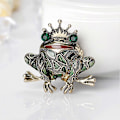 Miniatyrbild 4 av 4: Grodstil Broschnål Glänsande Strass Emalj Mode Klänning Hatt Tillbehör Gåva