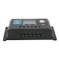 Miniatyrbillede 2 af 5: LCD Display Solpanel Controller Fotovoltaisk Opladningscontroller 12V 24V Selvtillpasning Sort 10A