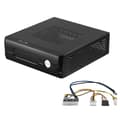 M03 HTPC ITX Chassi+84W 12V Strömförsörjningskort HTPC Chassi USB2.0 ITX Kapsling Industriellt Kontrollchassi